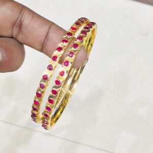 Impon stone bangles
