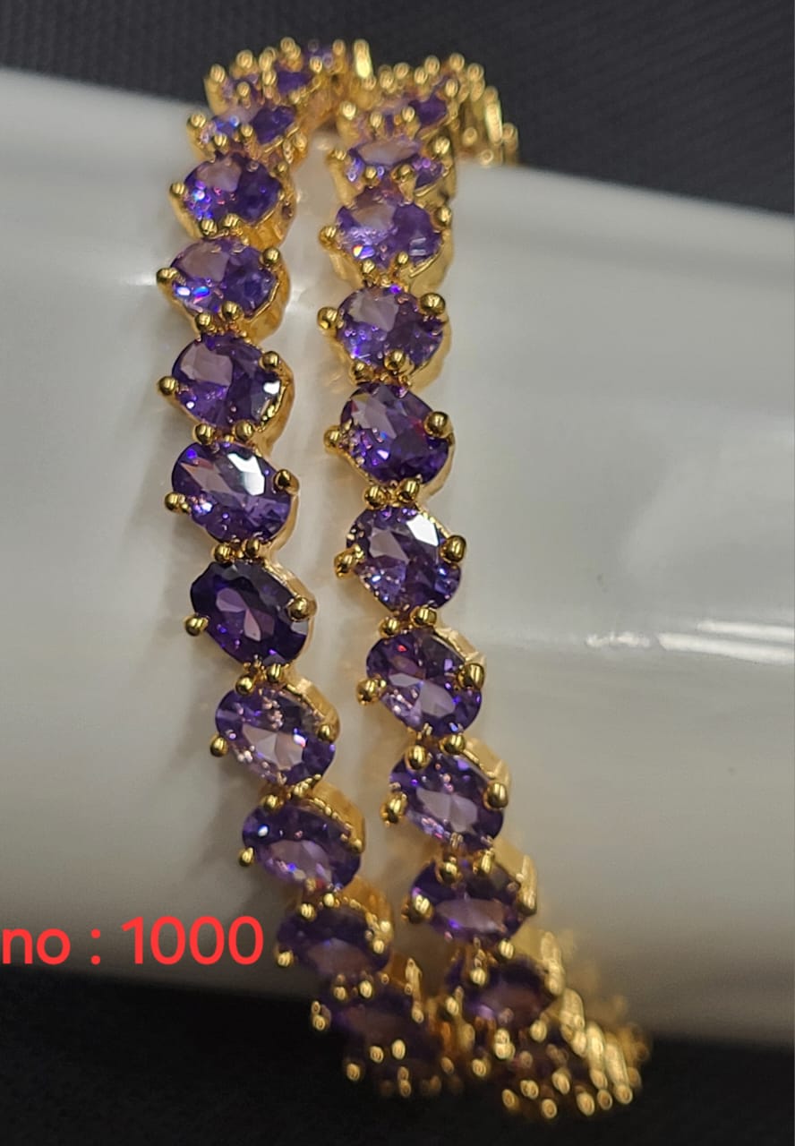Impon stone bangles