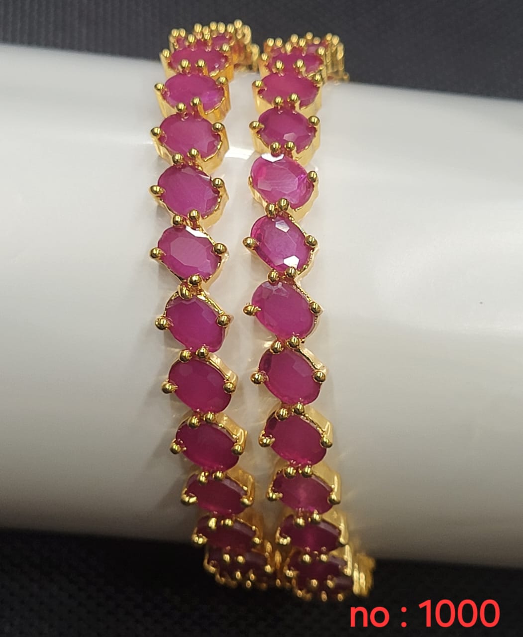 Impon stone bangles