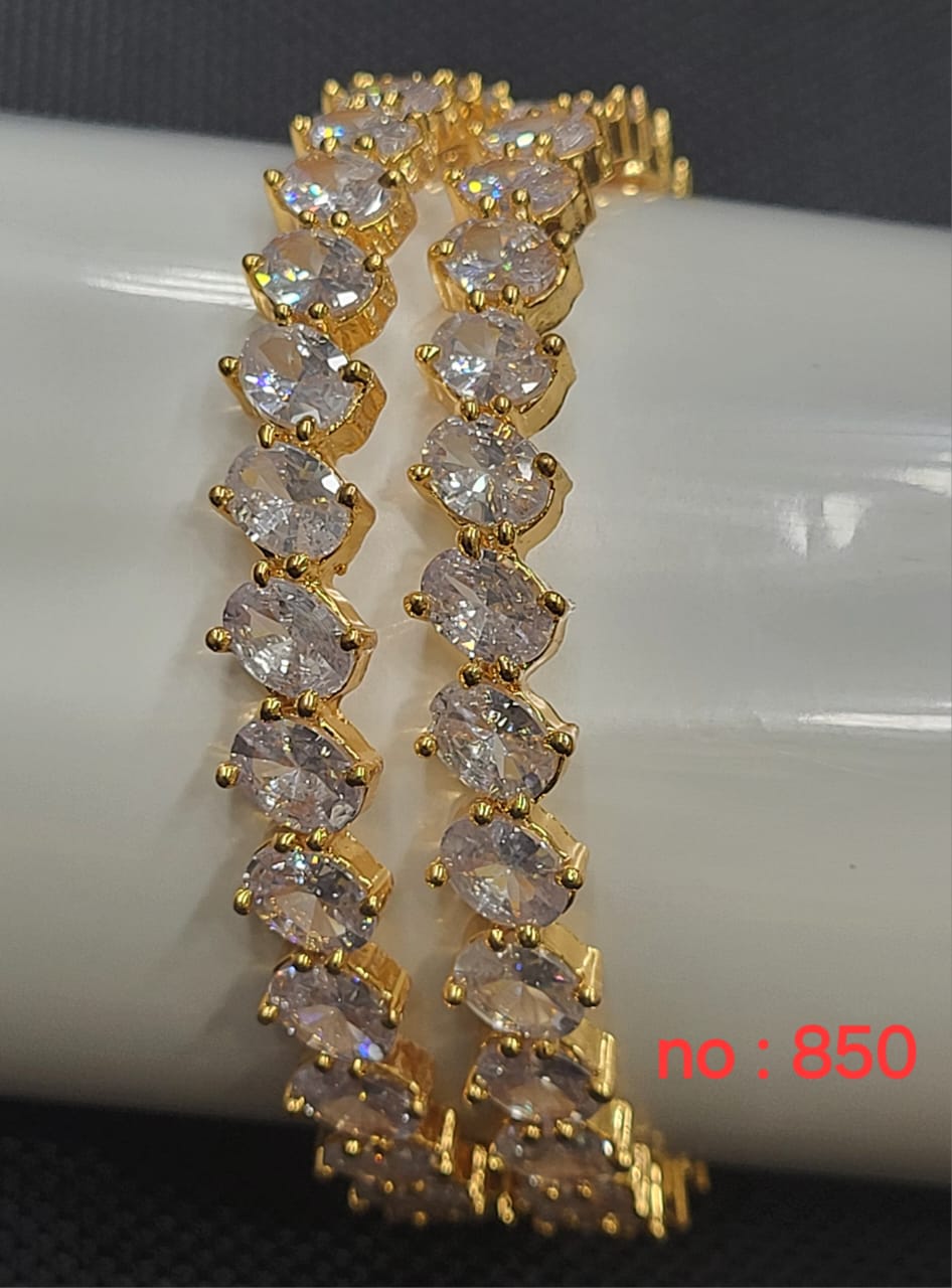 Impon stone bangles