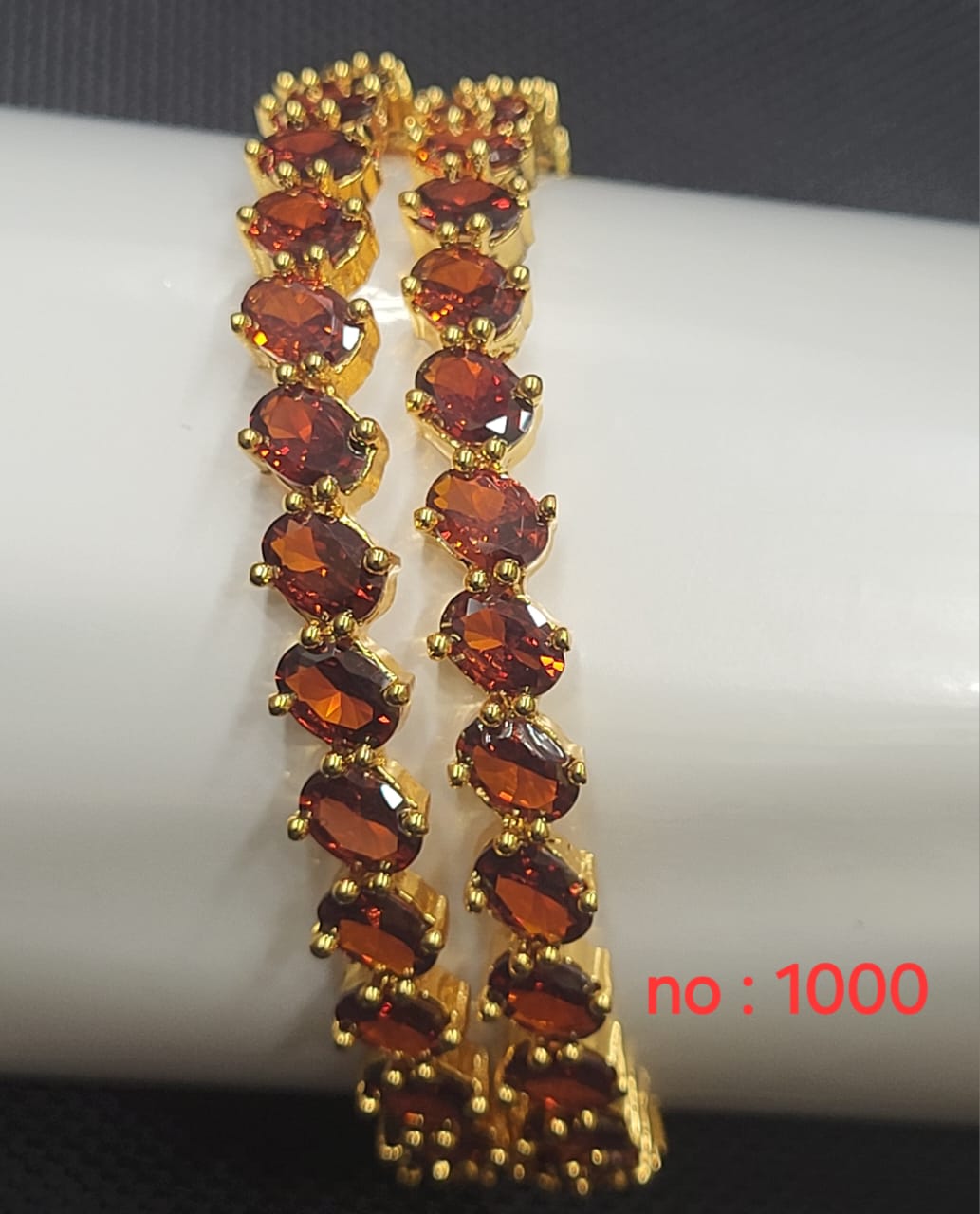 Impon stone bangles