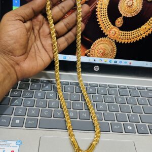 Micro gold rope chain